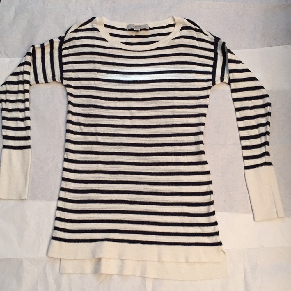 Loft long sleeve knit top